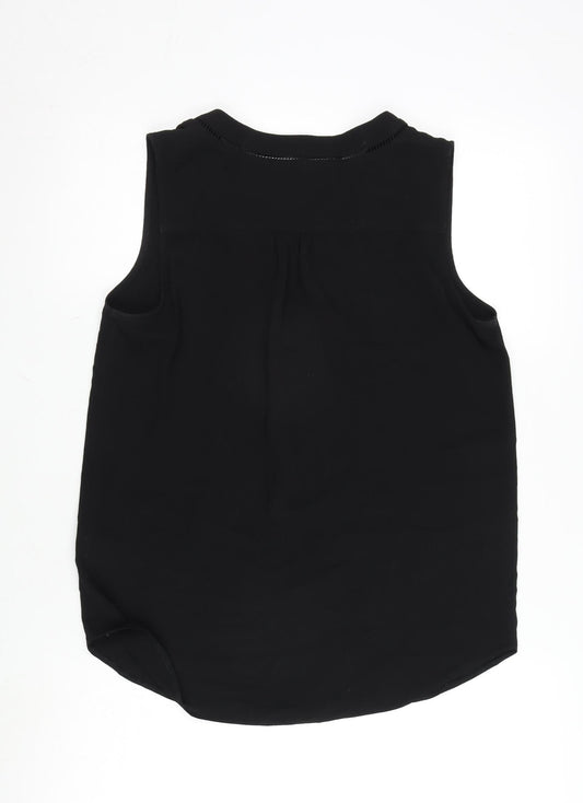 Womens UK Size 10 NEXT Black Basic Tank