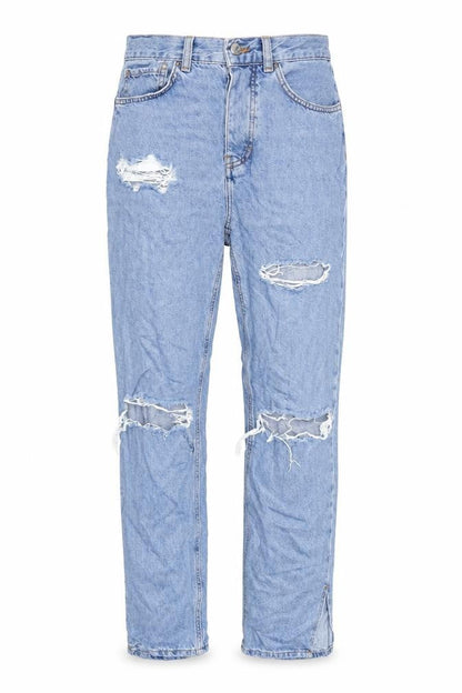 Womens UK Size 12 Denim & Co. Regular Fit Straight Blue Jeans