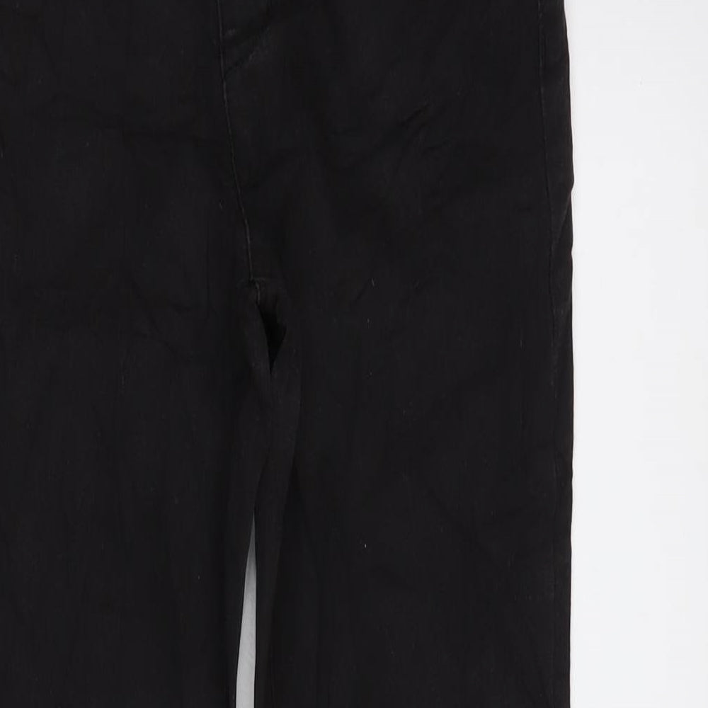 Denim & Co. Womens Black Cotton Blend Jegging Jeans Size 12 L29 in Regular