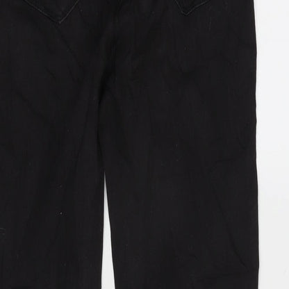 Denim & Co. Womens Black Cotton Blend Jegging Jeans Size 12 L29 in Regular