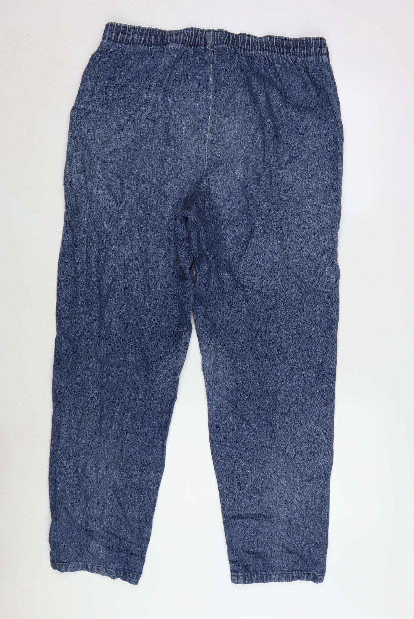 Being Casual Womens Blue Cotton Tapered Jeans Size 14 L28 in Regular