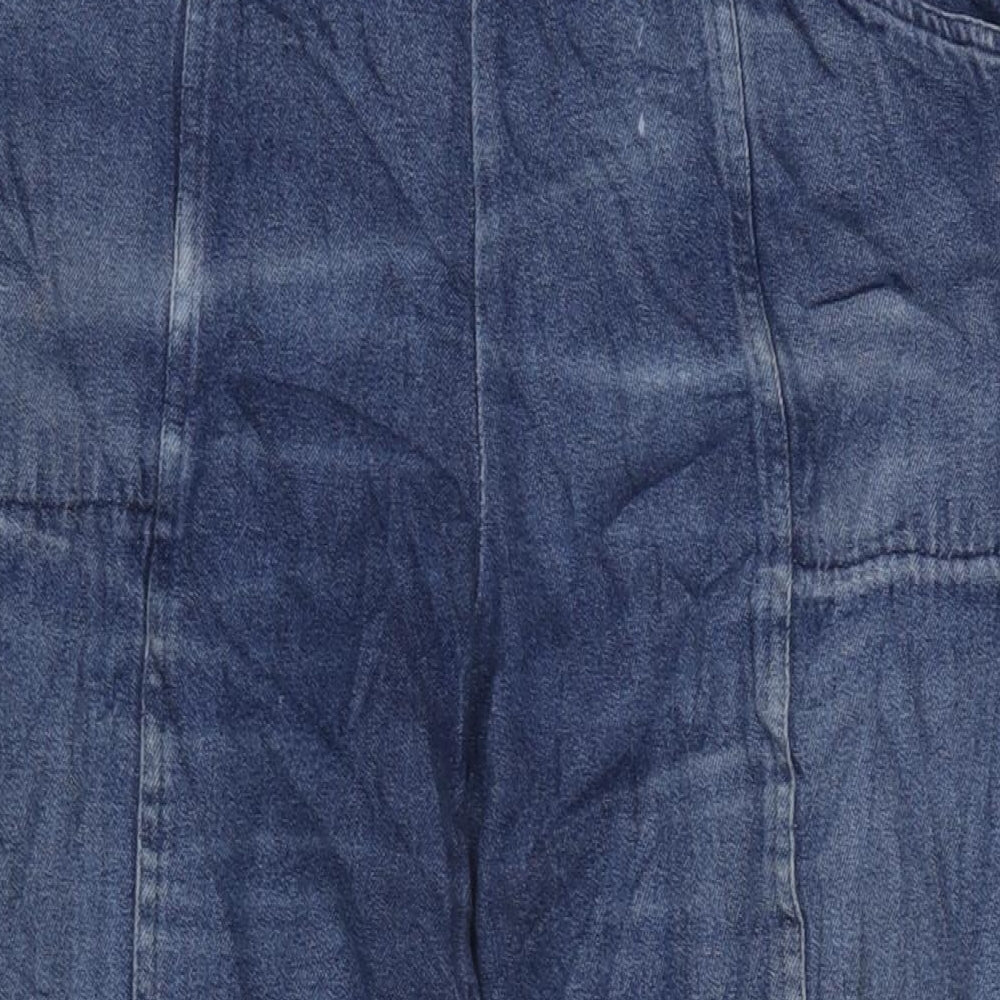 Being Casual Womens Blue Cotton Tapered Jeans Size 14 L28 in Regular