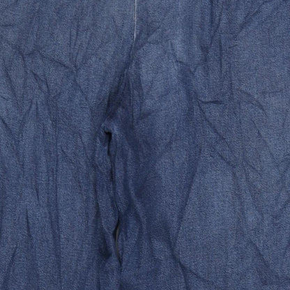 Being Casual Womens Blue Cotton Tapered Jeans Size 14 L28 in Regular