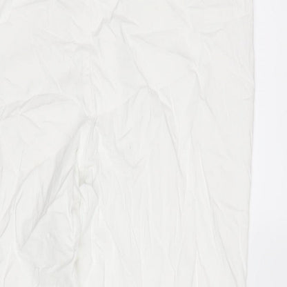 BHS Womens White Cotton Blend Jegging Jeans Size 14 L28 in Regular