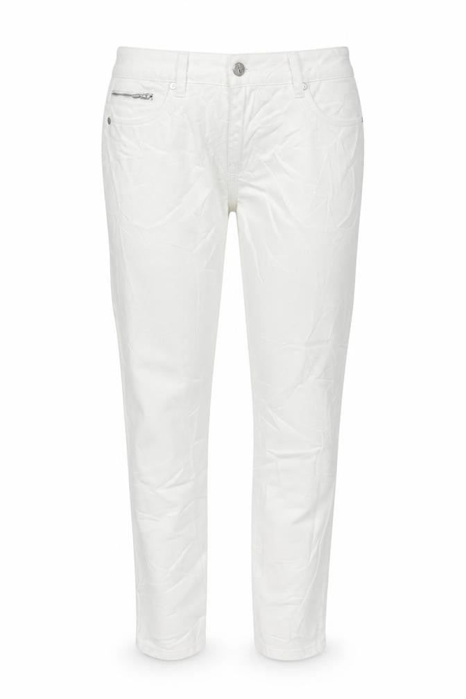 Womens UK Size 12 NEXT Regular Fit Tapered White Jeans
