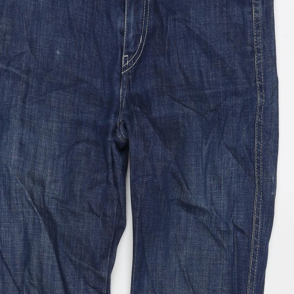 MIH Jeans Womens Blue Cotton Blend Straight Jeans Size 28 in L26 in Regular Zip