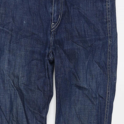 MIH Jeans Womens Blue Cotton Blend Straight Jeans Size 28 in L26 in Regular Zip