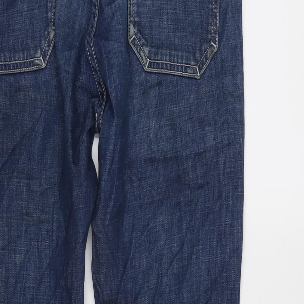 MIH Jeans Womens Blue Cotton Blend Straight Jeans Size 28 in L26 in Regular Zip