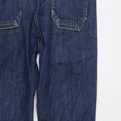 MIH Jeans Womens Blue Cotton Blend Straight Jeans Size 28 in L26 in Regular Zip