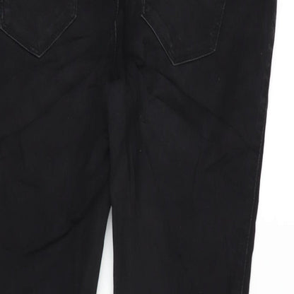 Denim & Co. Womens Black Cotton Blend Jegging Jeans Size 10 L26 in Regular
