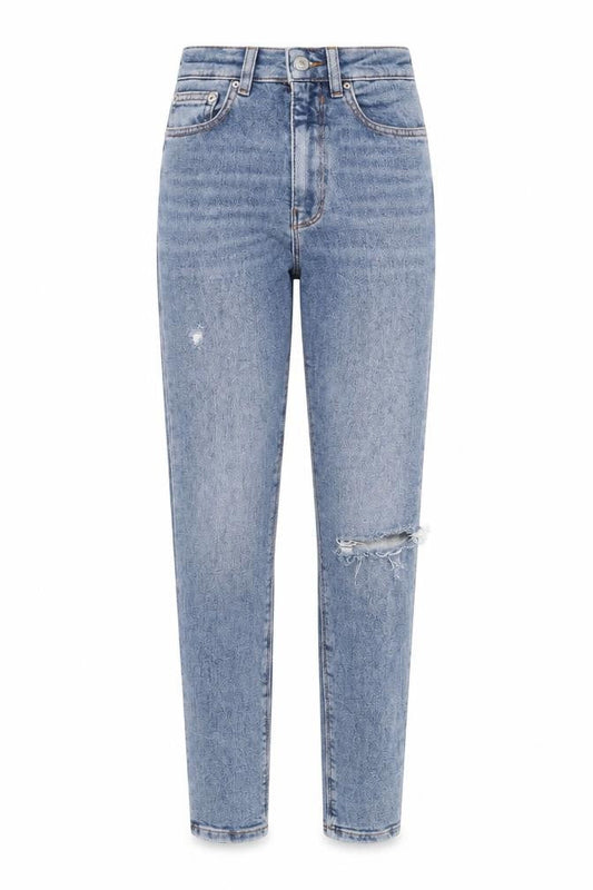 Womens UK Size 6 Zara Regular Fit Tapered Blue Jeans