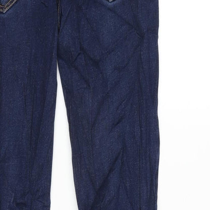 NEXT Girls Blue Cotton Skinny Jeans Size 13 Years L29 in Regular Zip