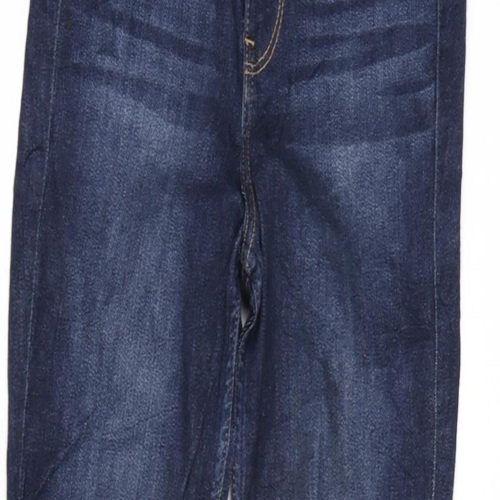 Hollister Womens Blue Cotton Blend Tapered Jeans Size 25 in L30 in Regular Zip