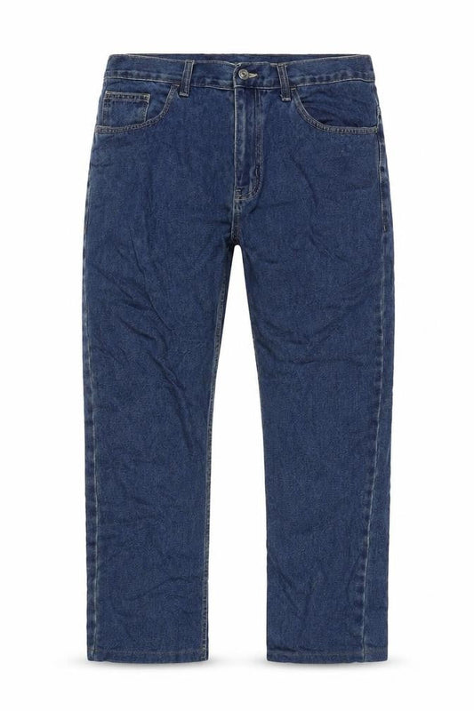 Mens UK Size 36 in George Regular Fit Cropped Blue Jeans