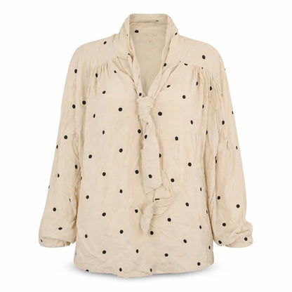 Womens UK Size 8 NEXT Beige Basic Blouse