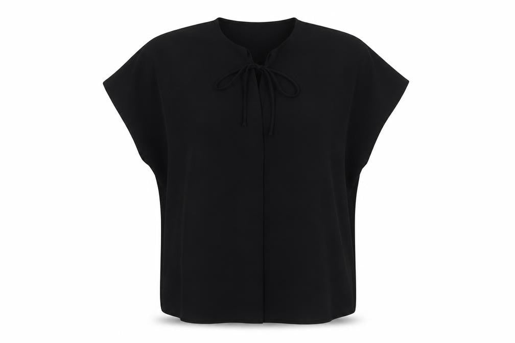 Womens UK Size 14 Marks and Spencer Black Basic T-Shirt