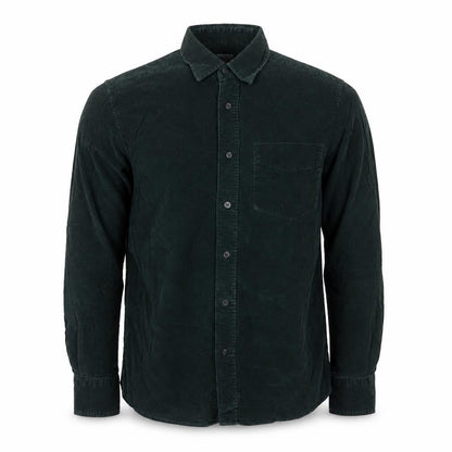 Blue Harbour Mens Green Cotton Button-Up Size S Collared Button
