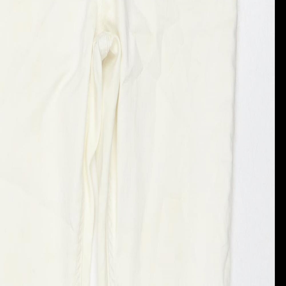 TU Womens Ivory Cotton Jegging Jeans Size 10 L29 in Regular
