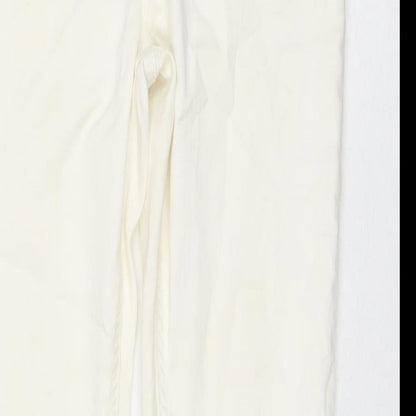 TU Womens Ivory Cotton Jegging Jeans Size 10 L29 in Regular