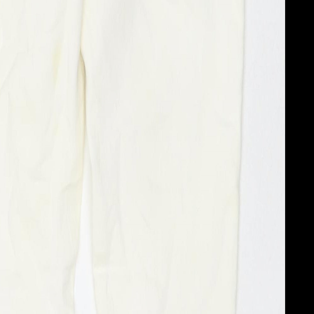 TU Womens Ivory Cotton Jegging Jeans Size 10 L29 in Regular