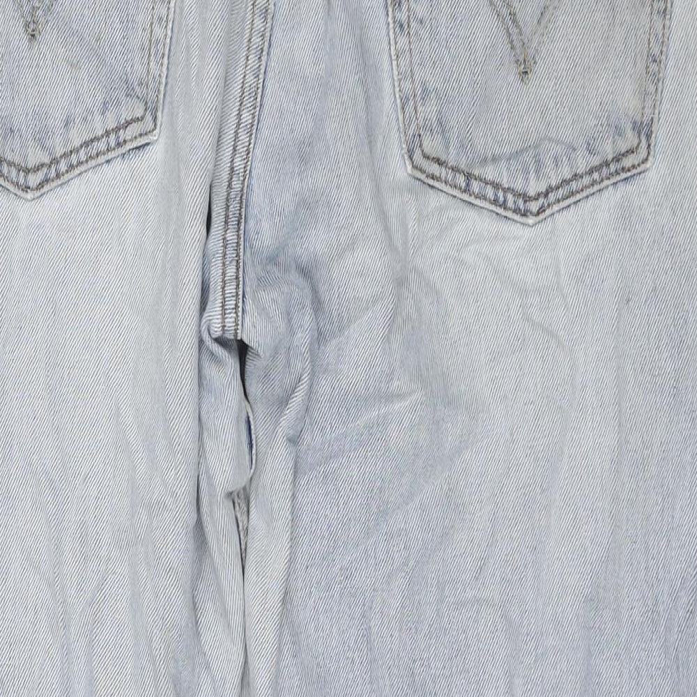 Levi's Mens Blue Cotton Straight Jeans Size 38 in L30 in Regular Zip