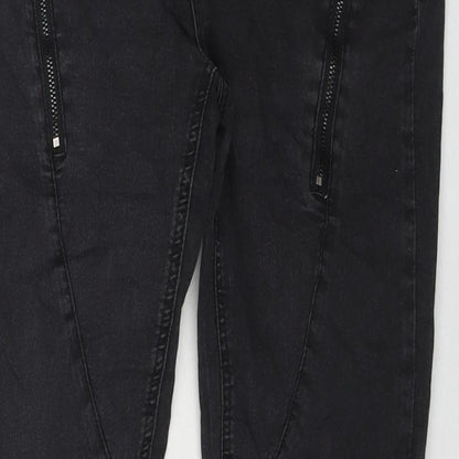 Cream Womens Black Cotton Skinny Jeans Size 31 in L31 in Regular Zip