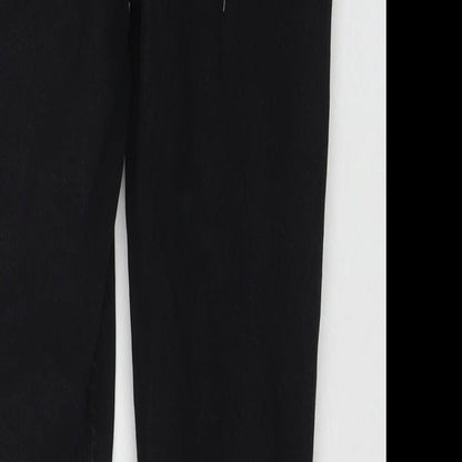 Denim & Co. Womens Black Cotton Skinny Jeans Size 12 L26 in Regular Zip