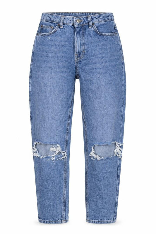 Womens UK Size 26 Topshop Regular Fit Mom Blue Jeans