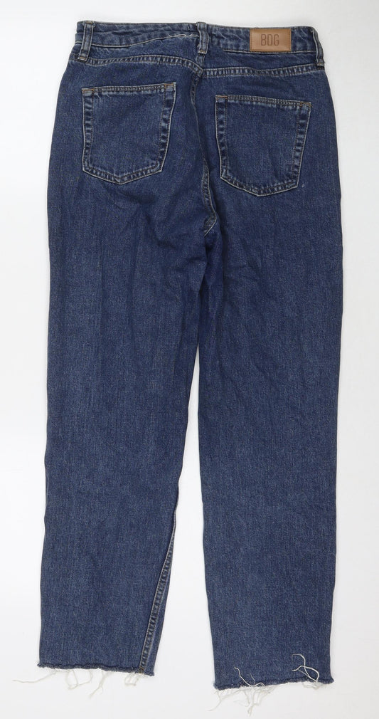 BDG Womens Blue Cotton Straight Jeans Size 27 in L32 in Regular Zip