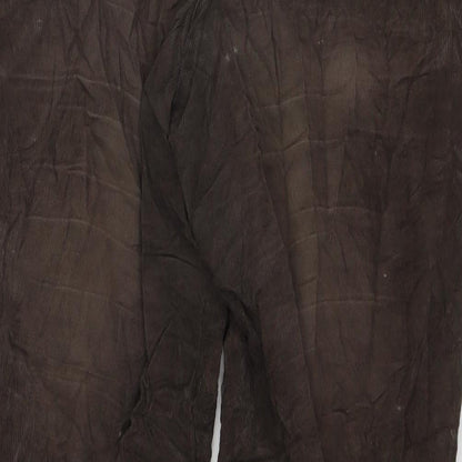 Marks and Spencer Mens Beige Cotton Straight Jeans Size 34 in L29 in Regular Zip