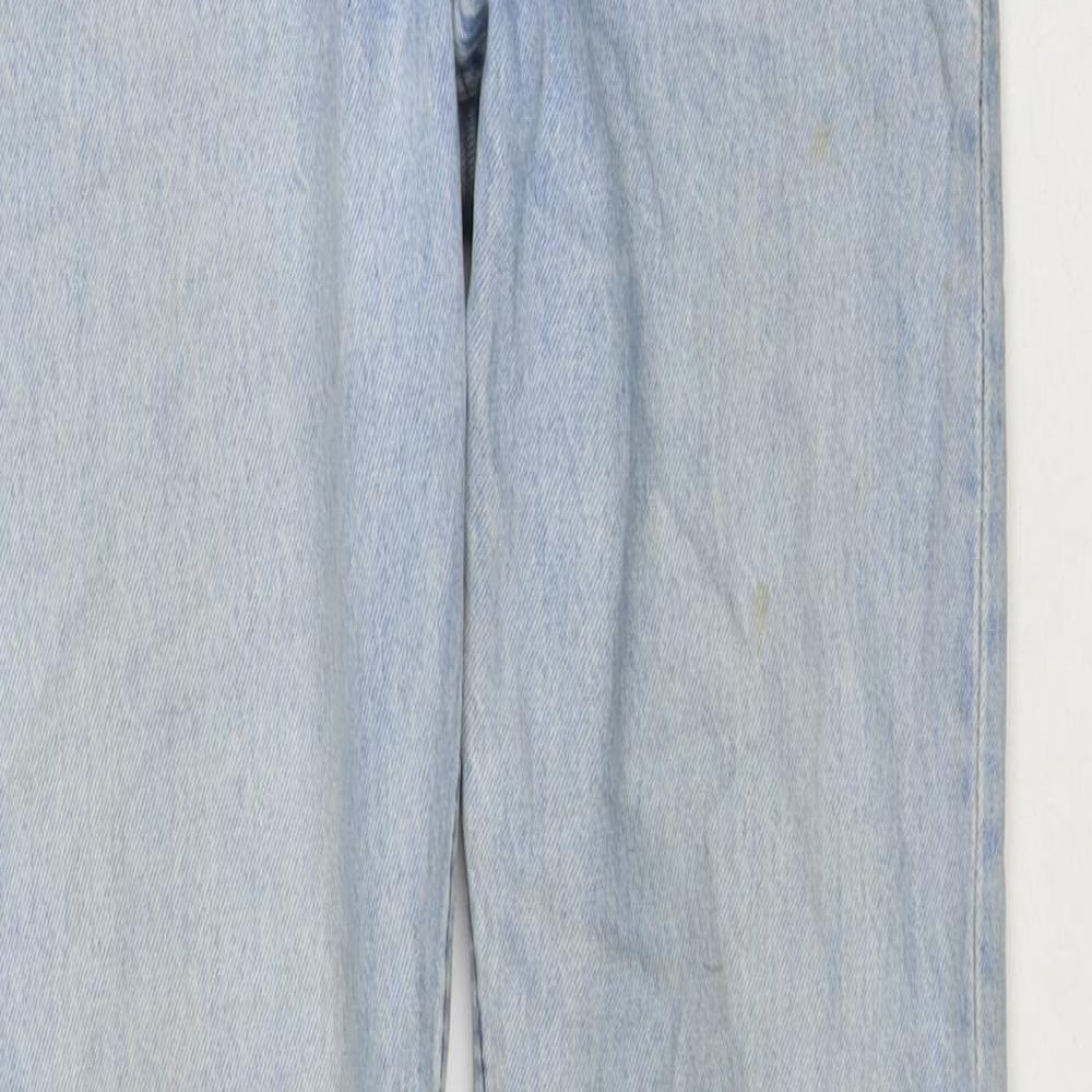 Levi's Womens Blue Polyester Blend Straight Jeans Size 28 in L32 in Regular Zip