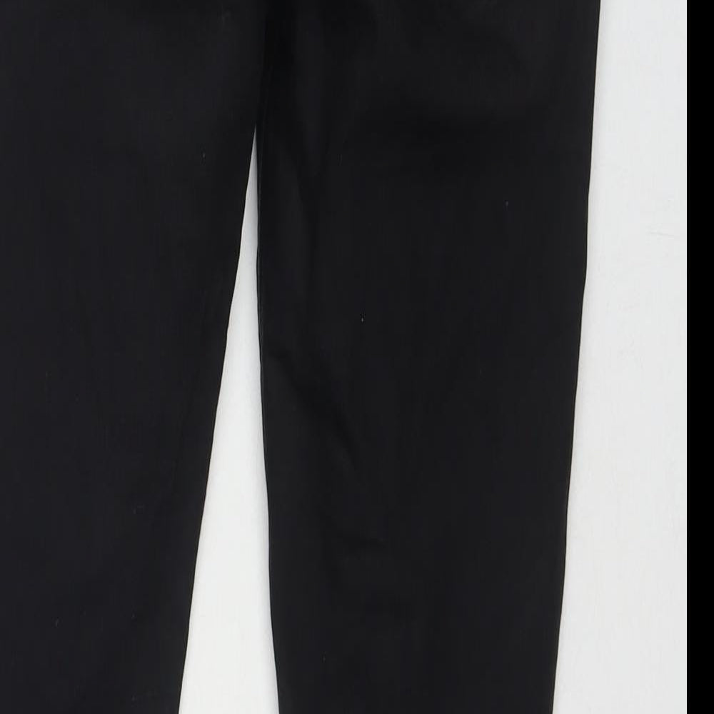 Topshop Womens Black Cotton Skinny Jeans Size 28 L28 in Regular Zip
