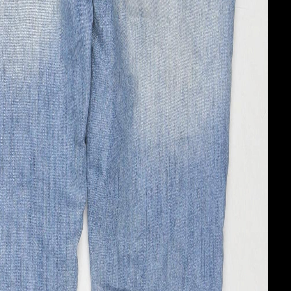 Denim & Co. Womens Blue Cotton Skinny Jeans Size 10 L30 in Regular Zip
