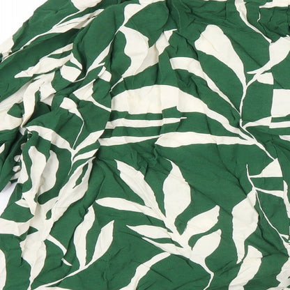 Womens UK Size S H&M Green Basic T-Shirt