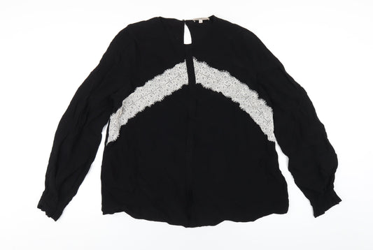 Womens UK Size 16 Marks and Spencer Black Basic Blouse
