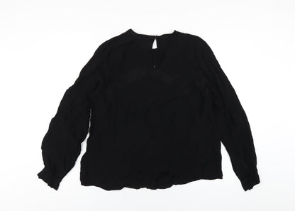 Womens UK Size 16 Marks and Spencer Black Basic Blouse