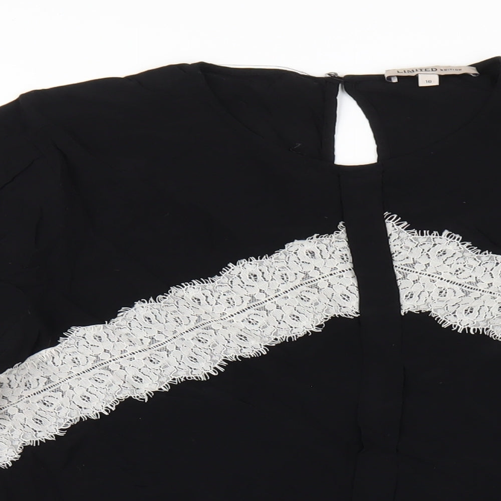 Womens UK Size 16 Marks and Spencer Black Basic Blouse