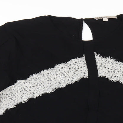Womens UK Size 16 Marks and Spencer Black Basic Blouse