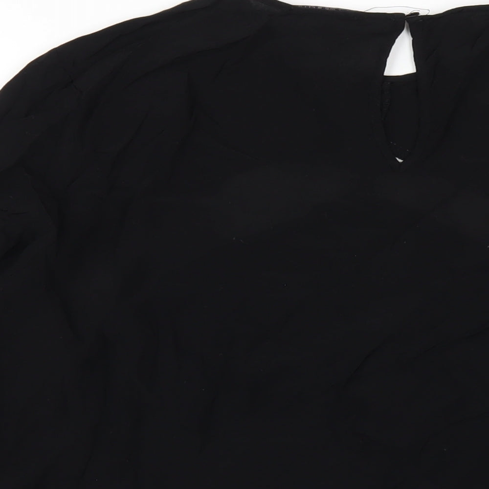 Womens UK Size 16 Marks and Spencer Black Basic Blouse