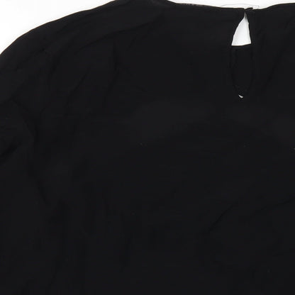 Womens UK Size 16 Marks and Spencer Black Basic Blouse