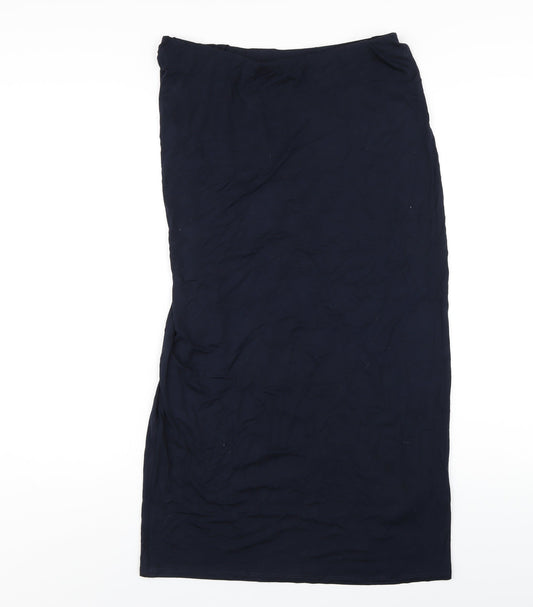 Capsule Womens Blue Viscose Straight & Pencil Skirt Size 14