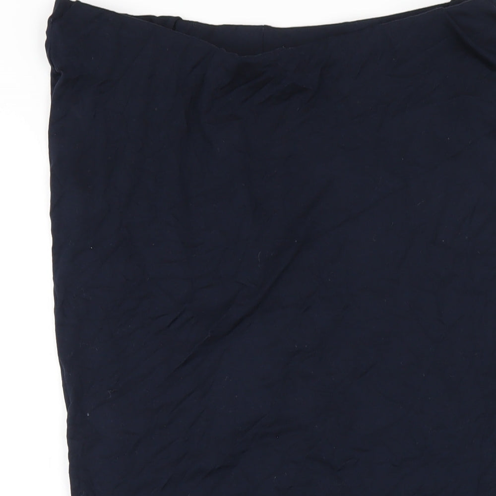 Capsule Womens Blue Viscose Straight & Pencil Skirt Size 14