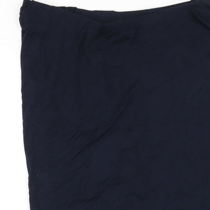 Capsule Womens Blue Viscose Straight & Pencil Skirt Size 14
