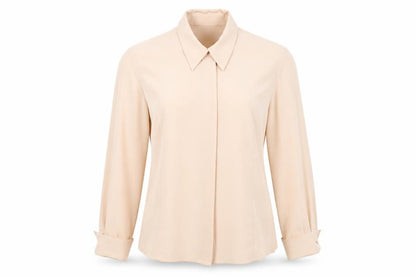 Womens UK Size 14 Precis Beige Basic Button-Up