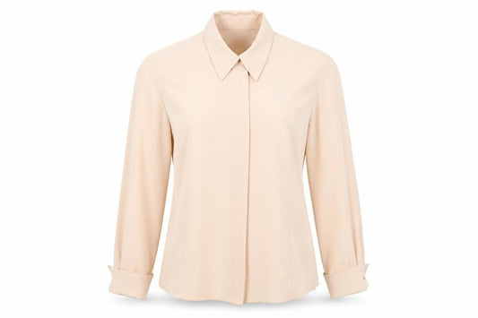 Womens UK Size 14 Precis Beige Basic Button-Up