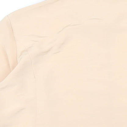 Womens UK Size 14 Precis Beige Basic Button-Up