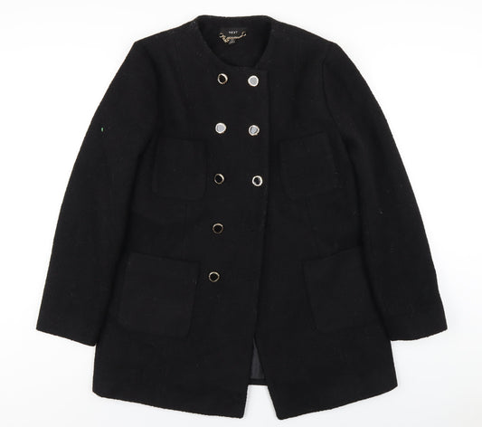 Womens UK Size 12 NEXT Black Pea Coat