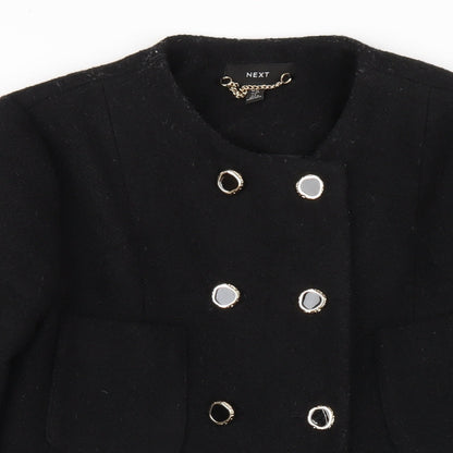 Womens UK Size 12 NEXT Black Pea Coat