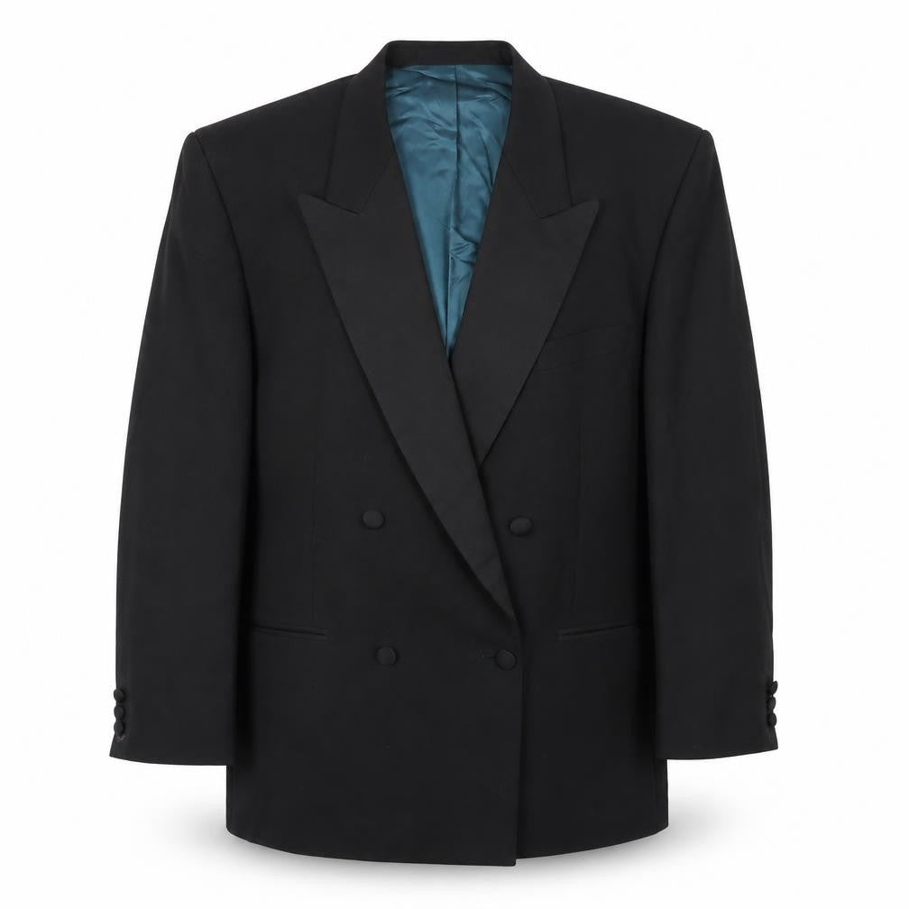 Mens UK Size 44 Marks and Spencer Regular Black Suit Tuxedo