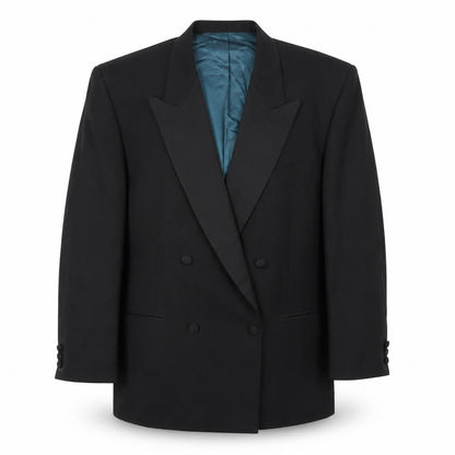 Mens UK Size 44 Marks and Spencer Regular Black Suit Tuxedo